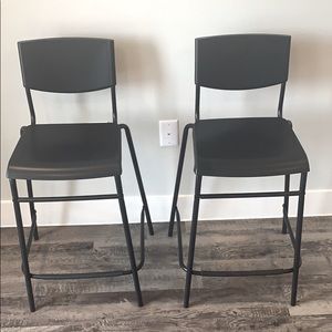 2 IKEA Stig Barstools